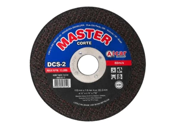 Disco de Corte Master Alcar DCS-2 178 x 3,2 x 22,2 mm