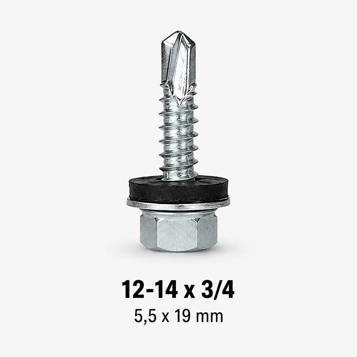 Parafuso Autoperfurante Cabeça Sextavada 12-14 x 3/4